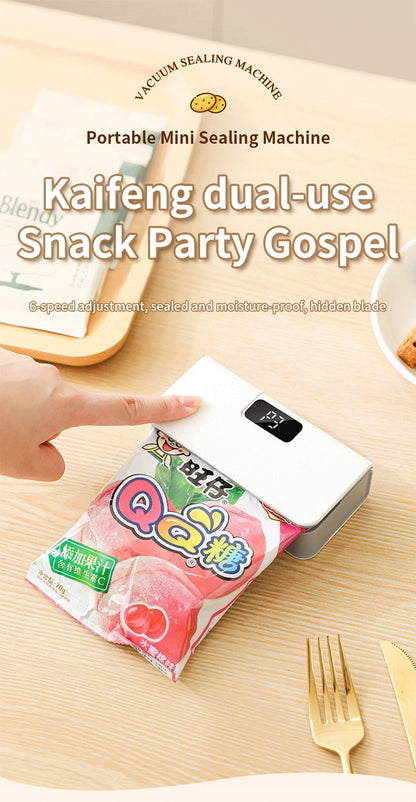 Mini Bag Sealer Plastic Bag Heat Sealer Plastic Bag Sealing Machine USB Rechargeable Portable Package Bags Sealer