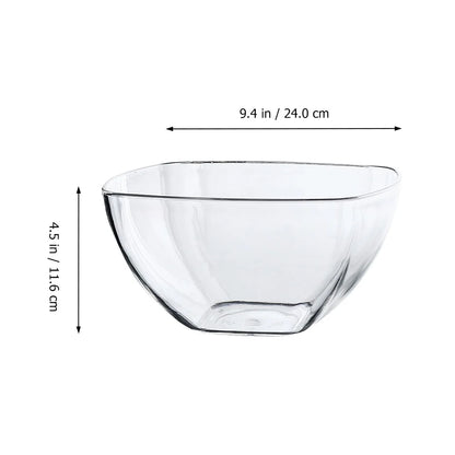 Glass Acrylic Serving Salad Bowls Salad Plastic Mixing Acrylic Serving Salad Bowlss Transparent Fruit Acrylic Large Vegetable