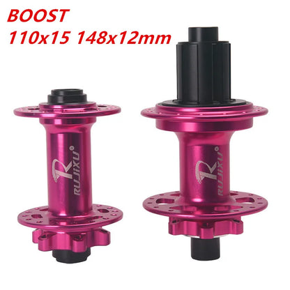 9 Pawls,RUJIXU, BOOST-Bicycle Bearing Hubs HG, MS, XD, 450T Noise, 5 Bearing Hubs, 110x15, 148x12mm, 32 Holes