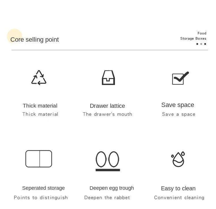 Fridge Organizer Fruit Egg Refrigerator Storage Rack Under-shelf Refrigerator Drawer Box Fresh keeping Kitchen Organizer