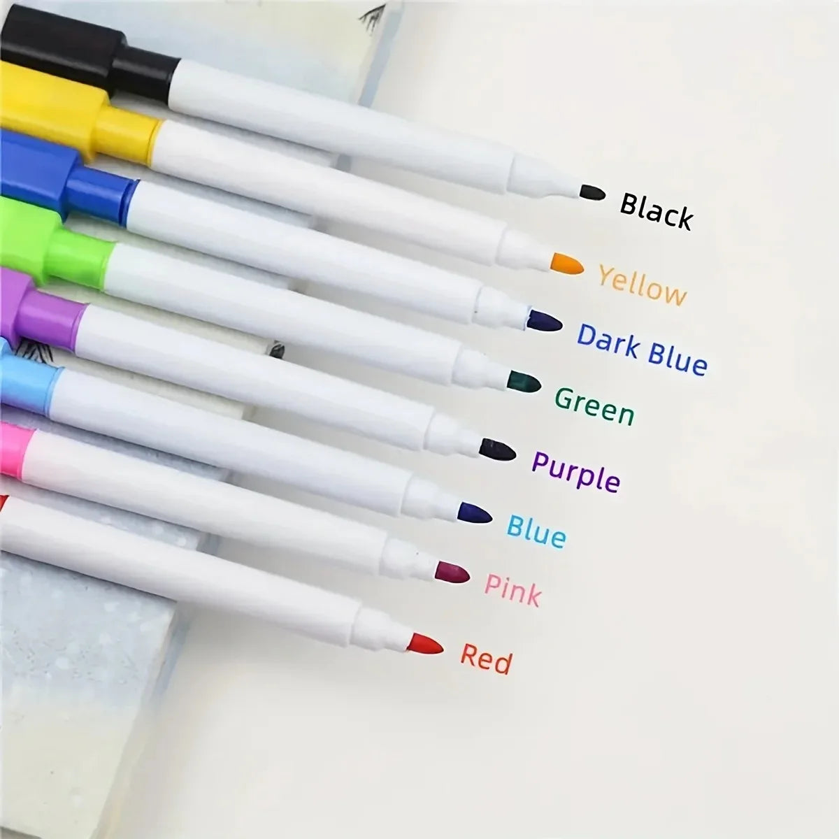 Multi-color optional magnetic whiteboard pens can absorb erasable markers office cultural and educational supplies