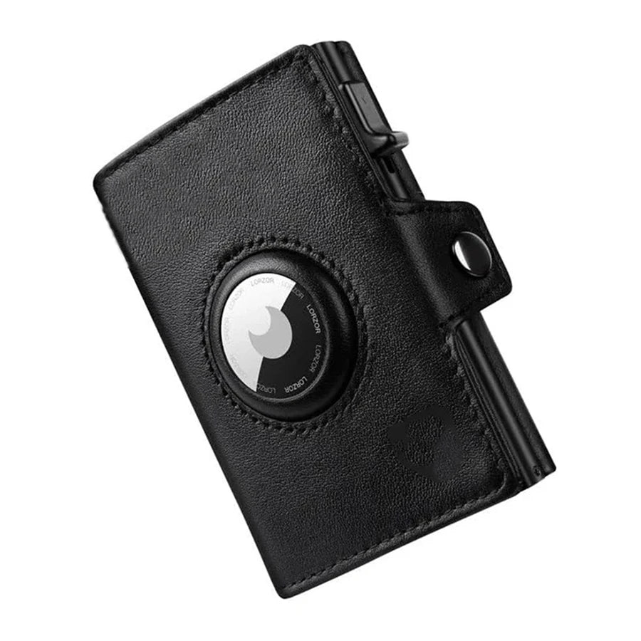 Men's RFID Blocking Wallet with Coin Pocket Airtag Wallet
