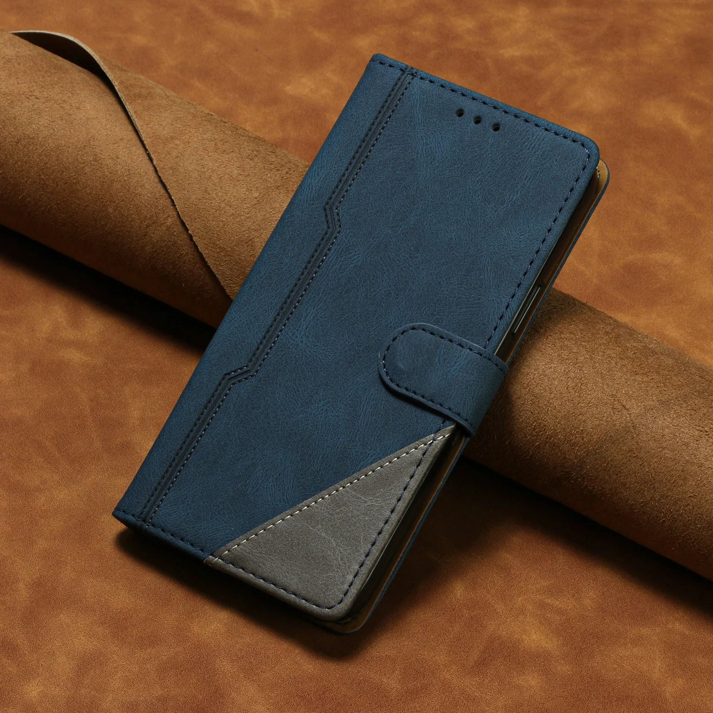 Realme 10 Case Simple Business Style Leather Phone Case on sFor Funda OPPO Realme 10 9 8 Pro 9i 7i 10Pro+ 9Pro Plus Flip Cover