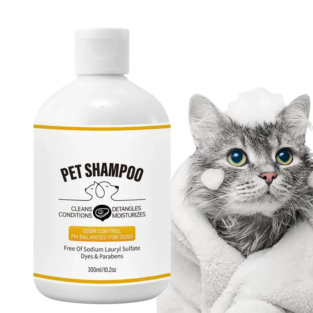 Gentle Dog Shampoo Pet Shampoo Body Wash Cat Shampoo Shower Gel Pet Wash Odor Eliminating Natural Deodorizing Shampoo Dog Bath