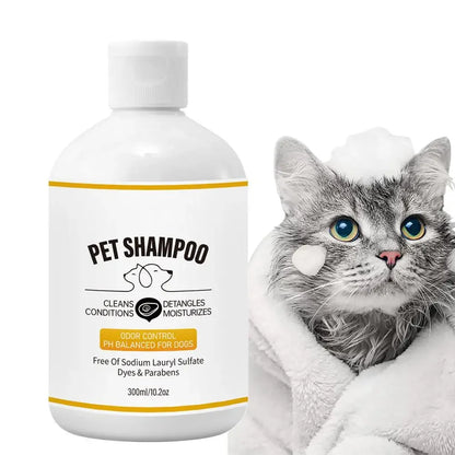 Gentle Dog Shampoo Pet Shampoo Body Wash Cat Shampoo Shower Gel Pet Wash Odor Eliminating Natural Deodorizing Shampoo Dog Bath