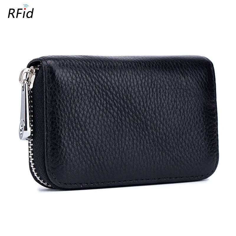 Women RFID Blocking Wallet Genuine Leather Anti Theft 36 Card Holders Women Wallets With Phone Case Clutch Bags Coin Purse Girl
