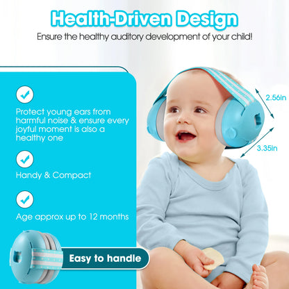 C10 Baby Ear Protection for Newborn Noise Cancelling Headphones for Babies Noise ReductionEarmufs Travel Gift