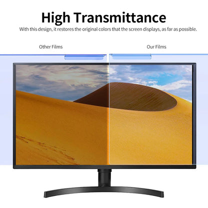 Hanging Blue Light Blocking Screen Protector High-transmittance Anti-UV Eye Protection Film for 20-22'' Desktop Monitor