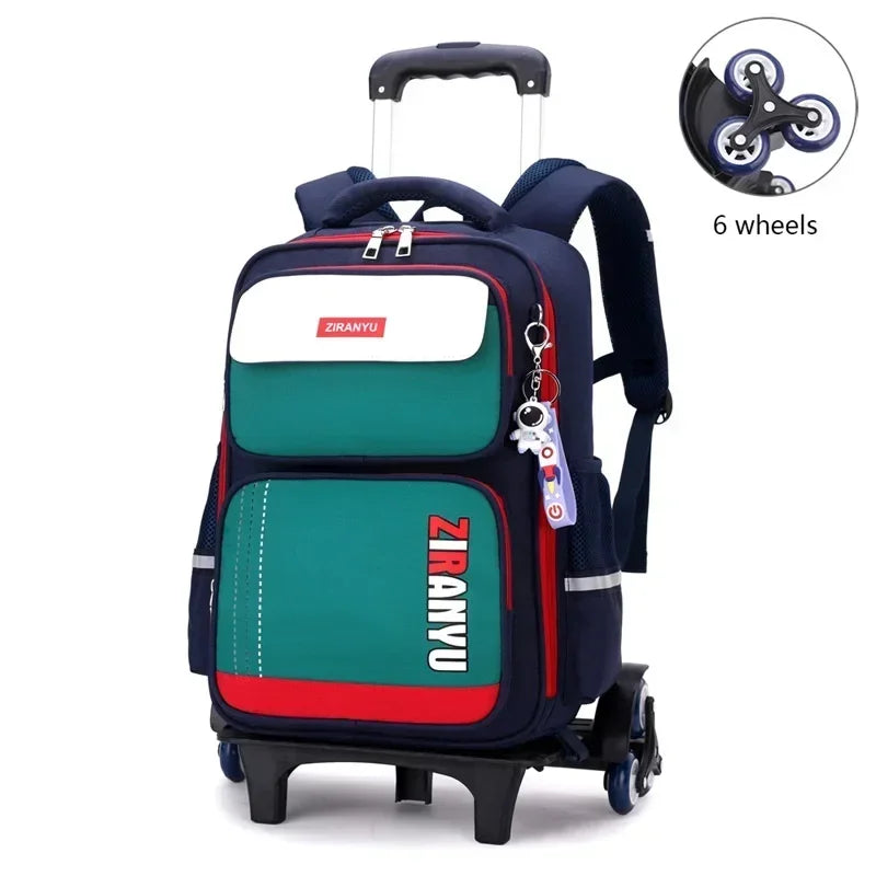 Student Rolling Backpacks for Primary School Children Trolley School Backpack Wheeled Bag Back To School Backpacks with Wheels