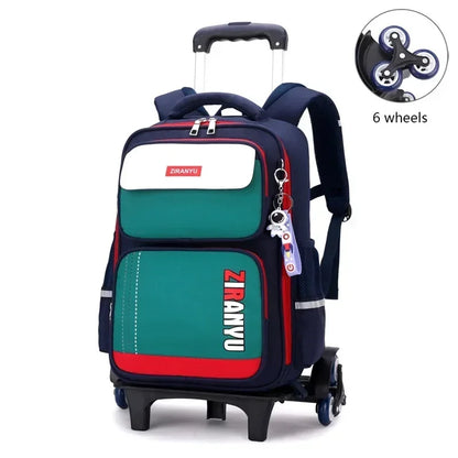 Student Rolling Backpacks for Primary School Children Trolley School Backpack Wheeled Bag Back To School Backpacks with Wheels