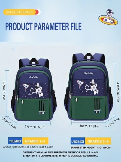 New CHILDREN'S Shoulder Bag Elementary School Students Schoolbag Boys One, Two, Three, Four, Five, Six Years Old 6-12 Years Old