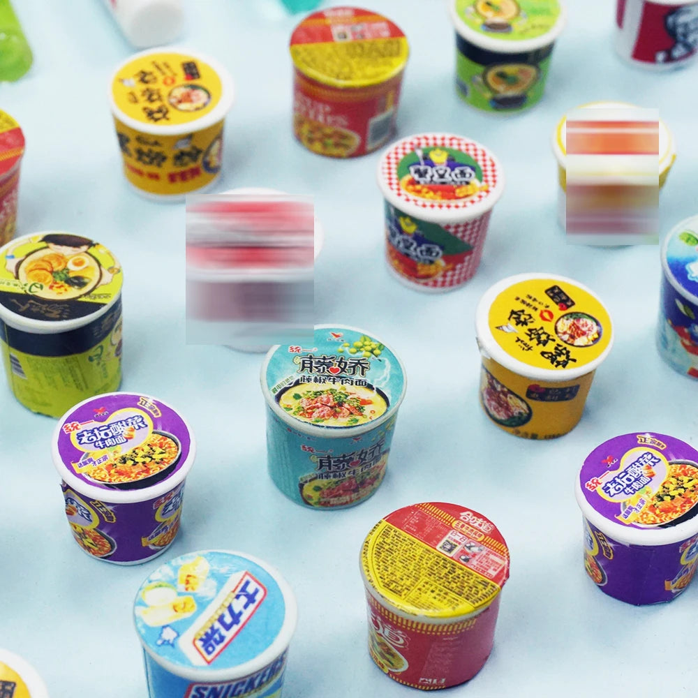 1:12 Miniature Furniture Shopping Cart Refrigerator Kitchen Shelve Mini Drink Dessert Food Dollhouse Kitchen Toy Model Gift