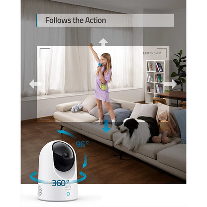 (EU stock)Eufy Security Indoor Cam 2K Indoor Security Camera Pit Pivot Security Camera