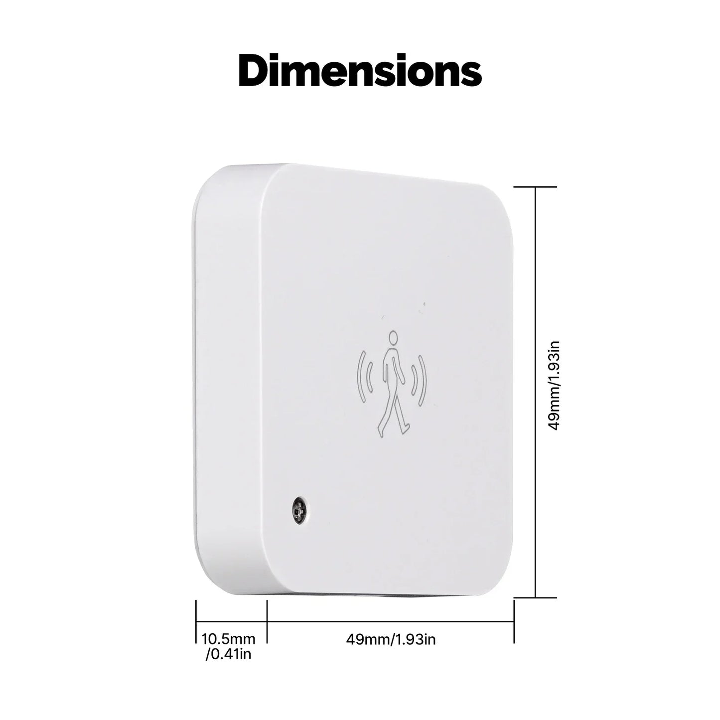 MOES Smart Presence Sensor WiFi/ZigBee, Human Motion & Motionless Detection, Light Sensor, App Alerts, Wired Install