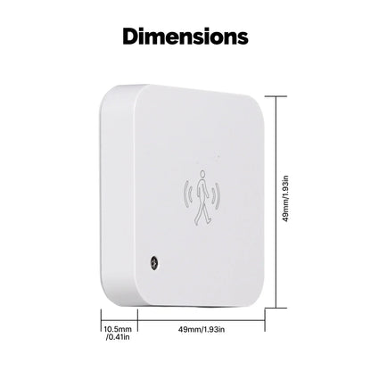 MOES Smart Presence Sensor WiFi/ZigBee, Human Motion & Motionless Detection, Light Sensor, App Alerts, Wired Install