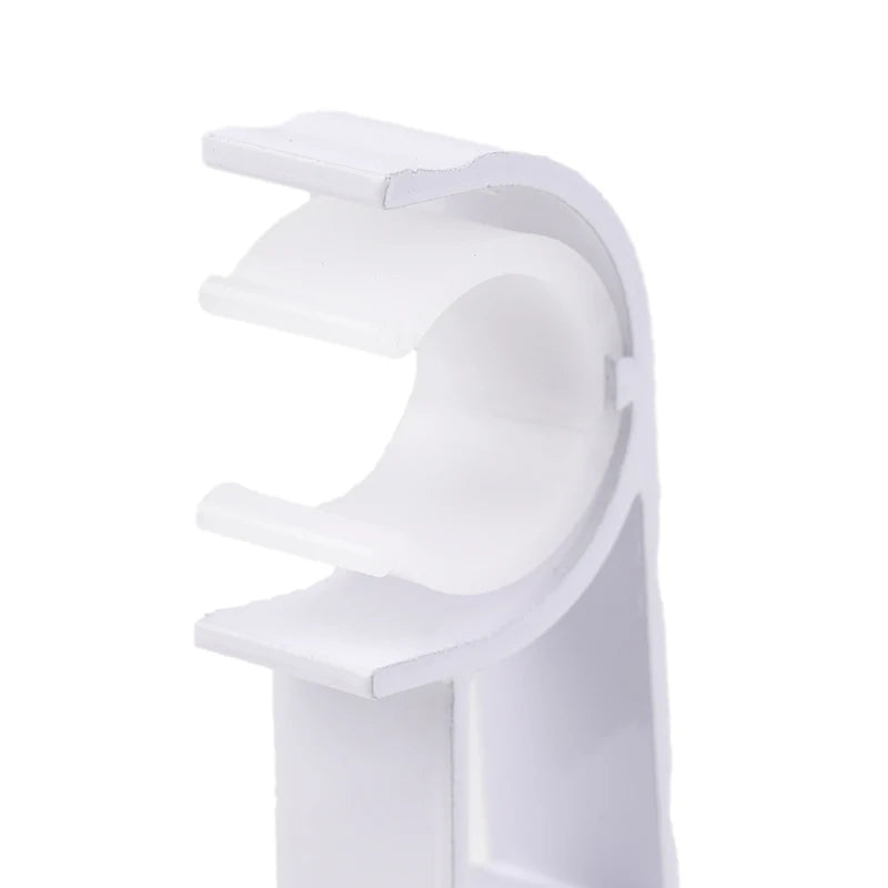 1Pc Double Curtain Rod Brackets Wall Curtain Rod Retainers Bracket Curtain Rod Hooks Aluminum Alloy Curtain Rod Window Hardware