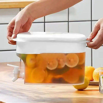 Fridge Drink Dispenser 3.5L/5L Large Capacity Cold Water Kettle with Faucet  Iced Beverage Dispenser Refrigerator With  faucet