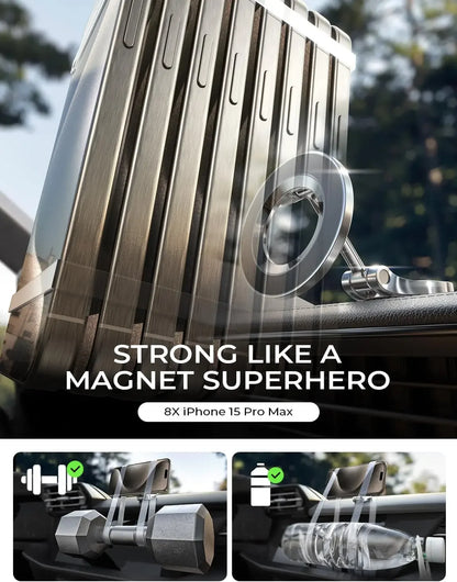 LISEN for MagSafe Car Mount 360° Rotation Magnetic Phone Holder for Car for IPhone 15 14 13 12 Pro Max Plus Mini MagSafe Cases