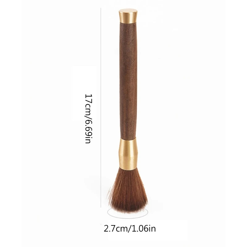 E5BB Elegant Wood Coffee Grinder Brush Kitchen Tool Coffee Accessories Coffee Powder Brush Coffee Cleaning Brush for Coffee