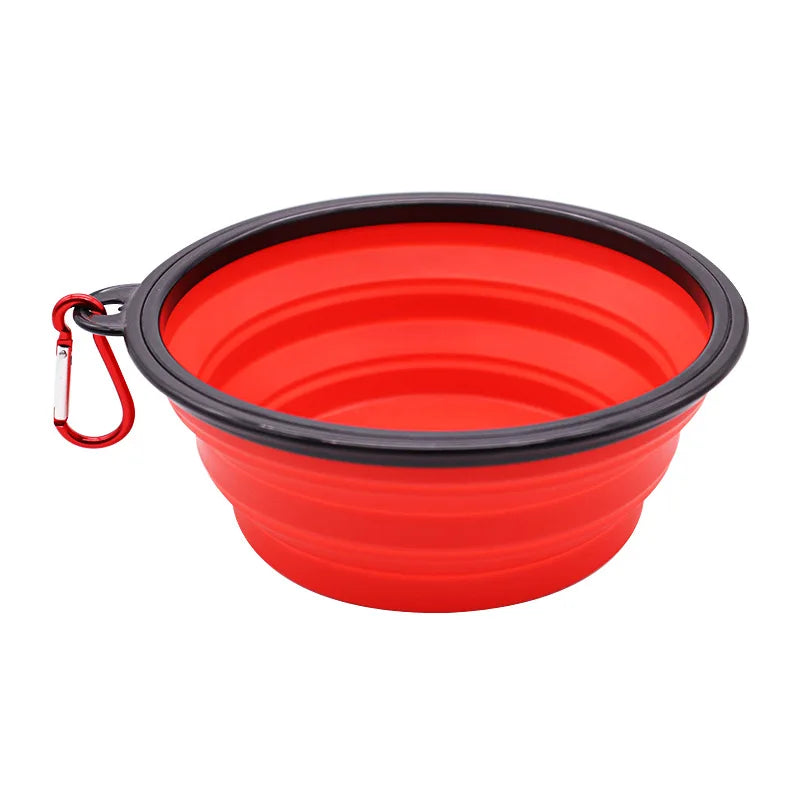 350ML Foldable Silicone Pet Bowl - Travel Bowls for Outdoor Camping - Portable, Collapsible, Lightweight, Space-Saving, Easy-to-