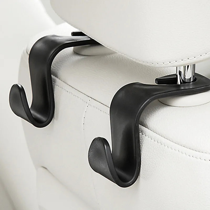 4/2Pcs Universal Auto Seat Headrest Hook Storage Hanger Car Hooks Back Seat Organizer Holder Clip Car Interior Accessories