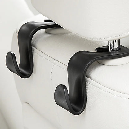 4/2Pcs Universal Auto Seat Headrest Hook Storage Hanger Car Hooks Back Seat Organizer Holder Clip Car Interior Accessories