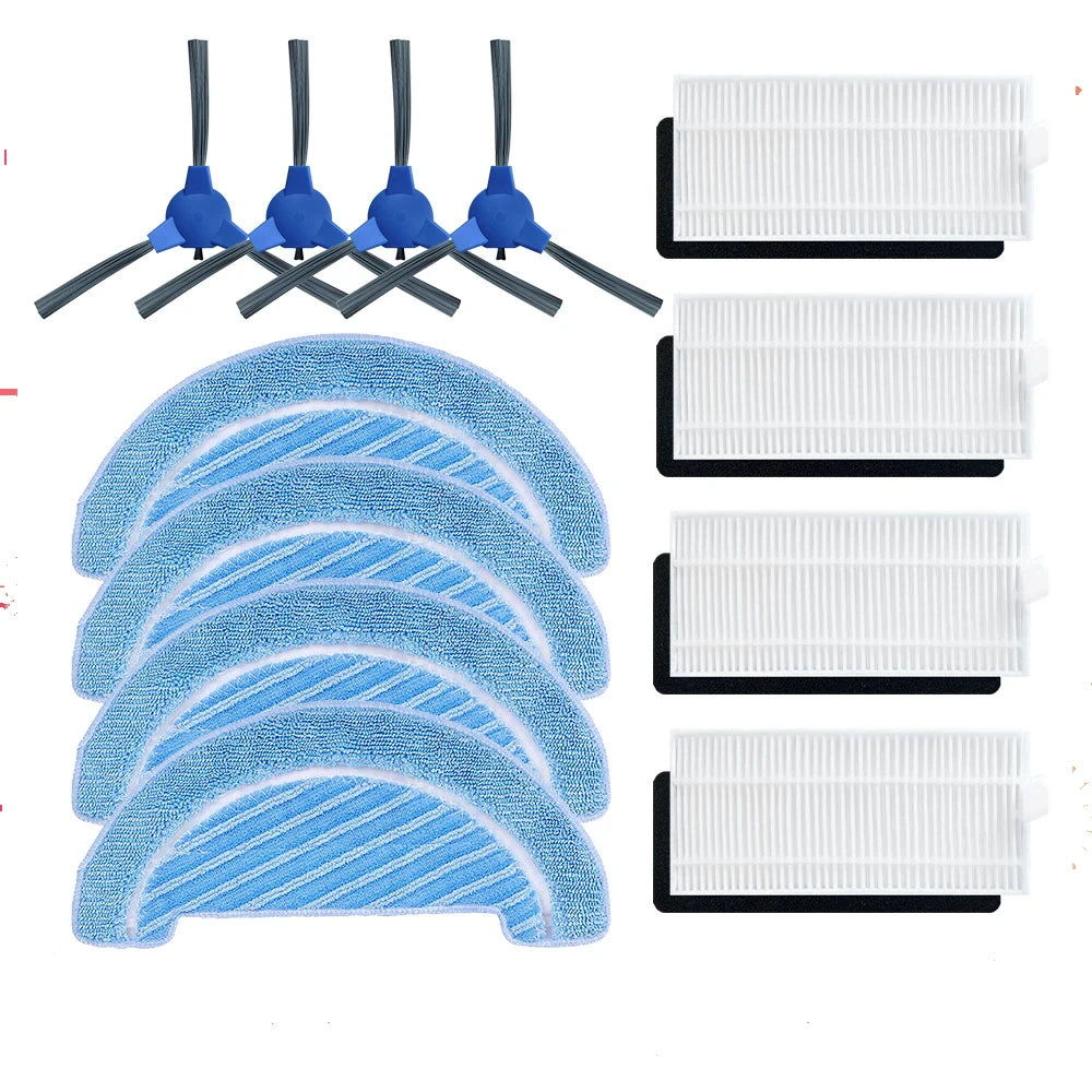 Fit For Conga 1090 / 1790 Ultra / 1790 Titanium Roller Side Brush Hepa Filter Mop Rag Robot Vacuums Spare Part Accessories