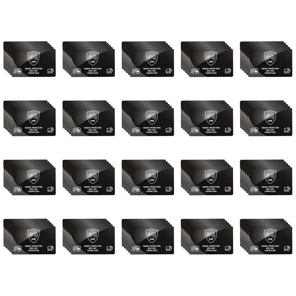 100/5Pcs RFID Blocking Reader Card Lock Protects Wallet IC NFC Anti Shield Token RFID Bank Card Holder Case Protection Blocker