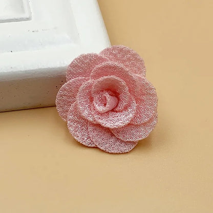 2.5CM Small Flower Clothing Headwear Accessories Three-dimensional Flower Handmade DIY Hair Accessories Accessories