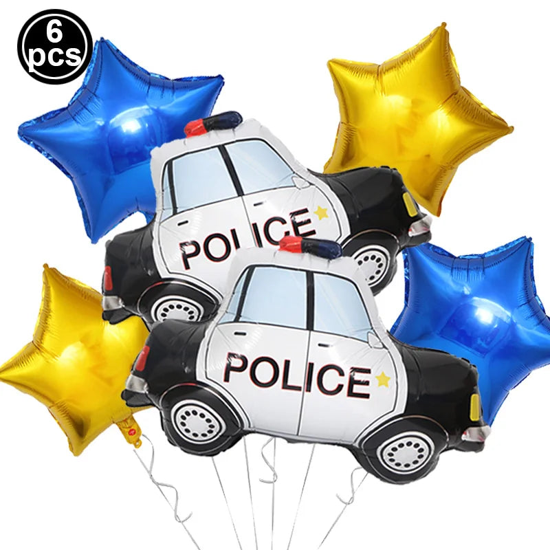 Police Party Birthday Decorations Tableware Police Party Plates Napkins Party Supplies Police Officer Theme Birthday Party Decor