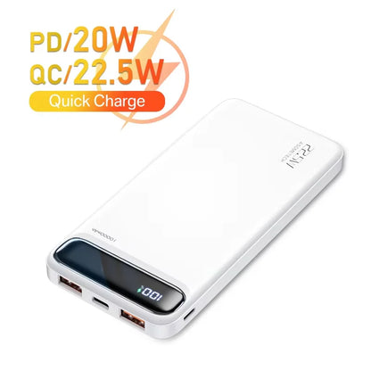 Power Bank 20000mAh 22.5W SCP Portable Charger Powerbank 10000 mAh External Battery PD 20W Fast Charging For iPhone 13 Xiaomi mi