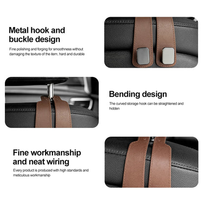 Double Hook Car Seat Back Hook Hide Storage Vehicle Interior Car Rear Bag Hanging Holder Car Tools Organizer