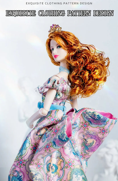 European Fashion Chinese Style Elements Accessories Set 32cm Supermodel Doll Clothes Suit Princess Dress DIY Toy Collector Gifts