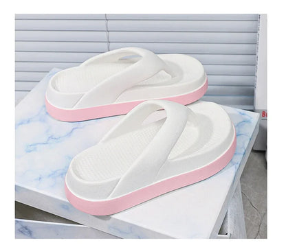 Woman flip flops Popular Design Shoes 2024 trend Casual Platform Sandals non-slip Outdoor slipper