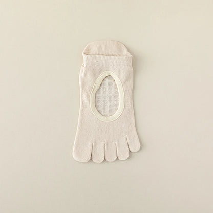 Yoga Socks for Women toe socks non slip Pilates class Hollow out Breathable anti-slip socks five fingers aerobics cotton socks