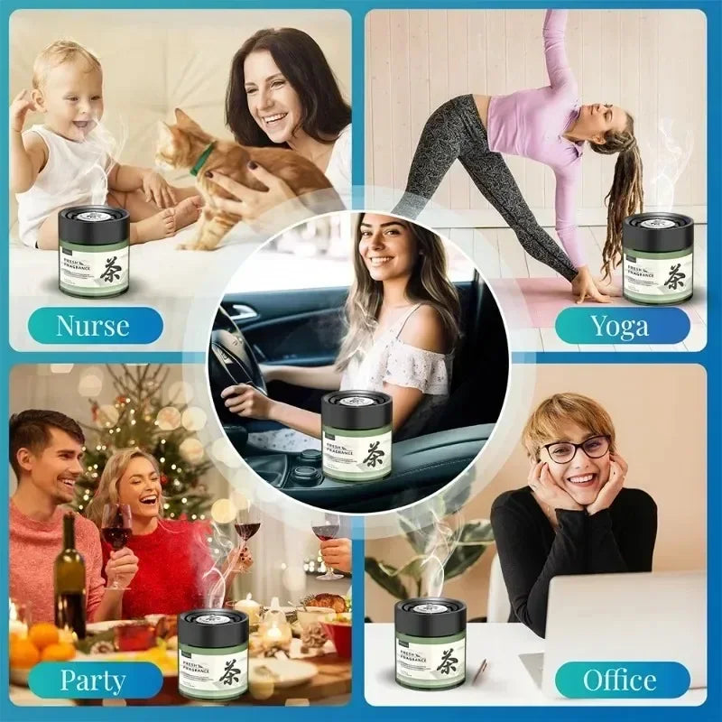 Car Air Freshener Odor Eliminator Essential Long-Lasting Strong Fragrance For Auto Home Closet Oolong Tea Fragrance