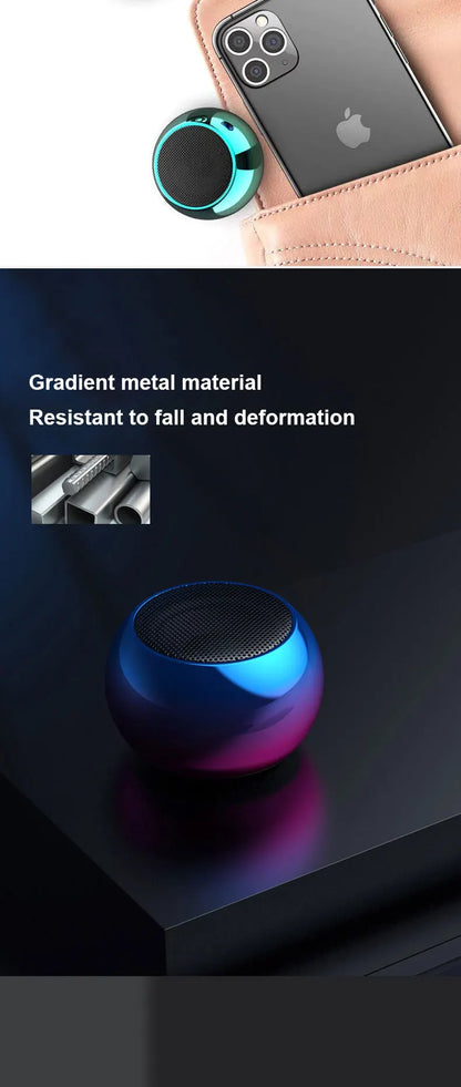 M3 Wireless Bluetooth Speaker Sound Box Audience Metal Stereo Surround Subwoofer Small Mini Portable Bluetooth Speakers