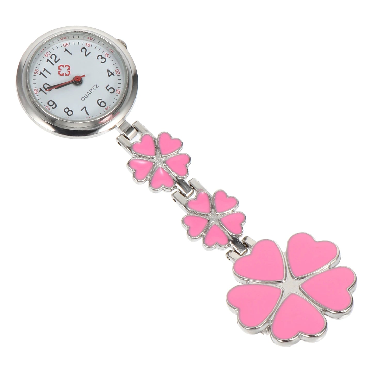 Nurse Watch- Womens Nurse Clip on Watch Nurse Fob Watch Nursing Pin Clip Watch Nurse Fob Watch ( White )