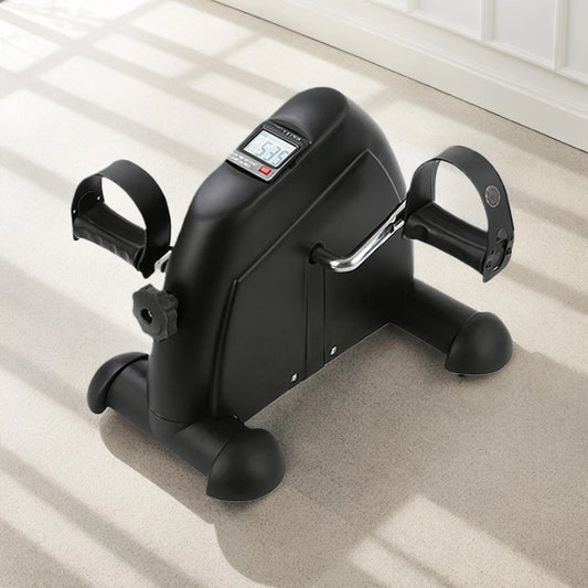 Mini Exercise Bike Peddler Exercise Bike Portable Foot Pedal Exercise Machine Adjustable Under Desk Bike LED Display for Seniors