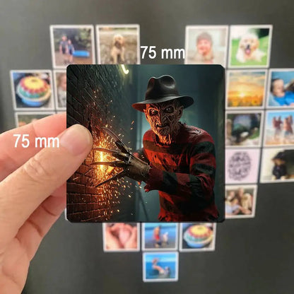 Horror Freddy Krueger Fridge Magnet Photo Personalized For Office Family Kitchen Refrigerator Friends Gift Holiday Decor
