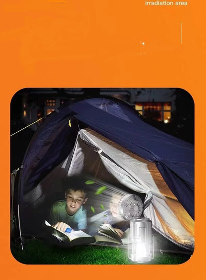 Camping, outdoor charging, horse light, solar fan, multifunctional emergency light, hanging lantern, emergency tent