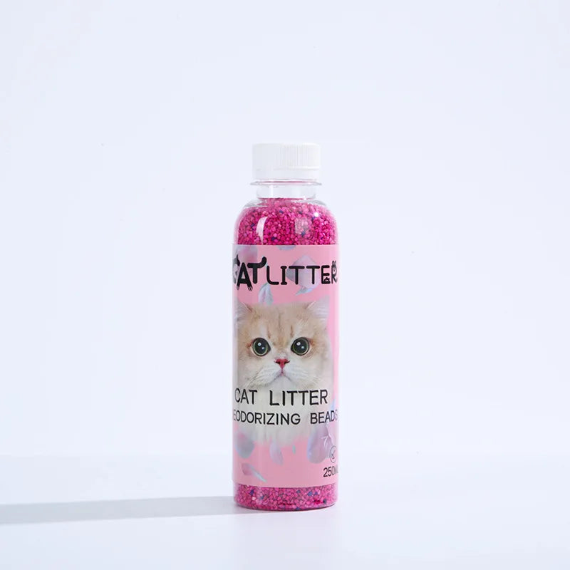 A bottle of cat litter deodorizing beads - make your home smell comfortable remove odors and deodorizers