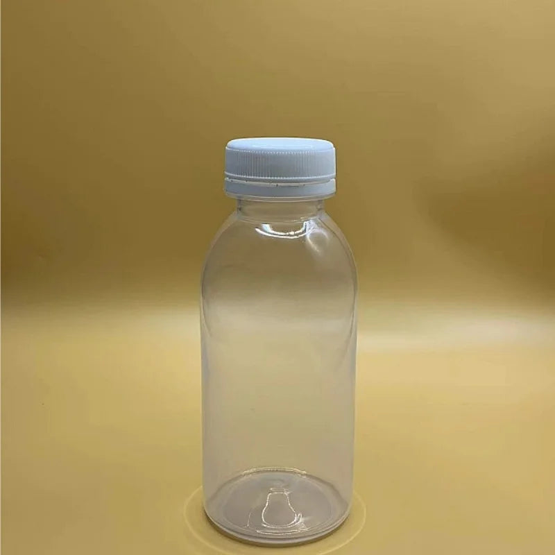 6pcs Small Plastic Bottle 100ml Milk Bottles Small Juice Bottles Leakproof Milk Bottles Portable Beverage Bottles Plastic Water