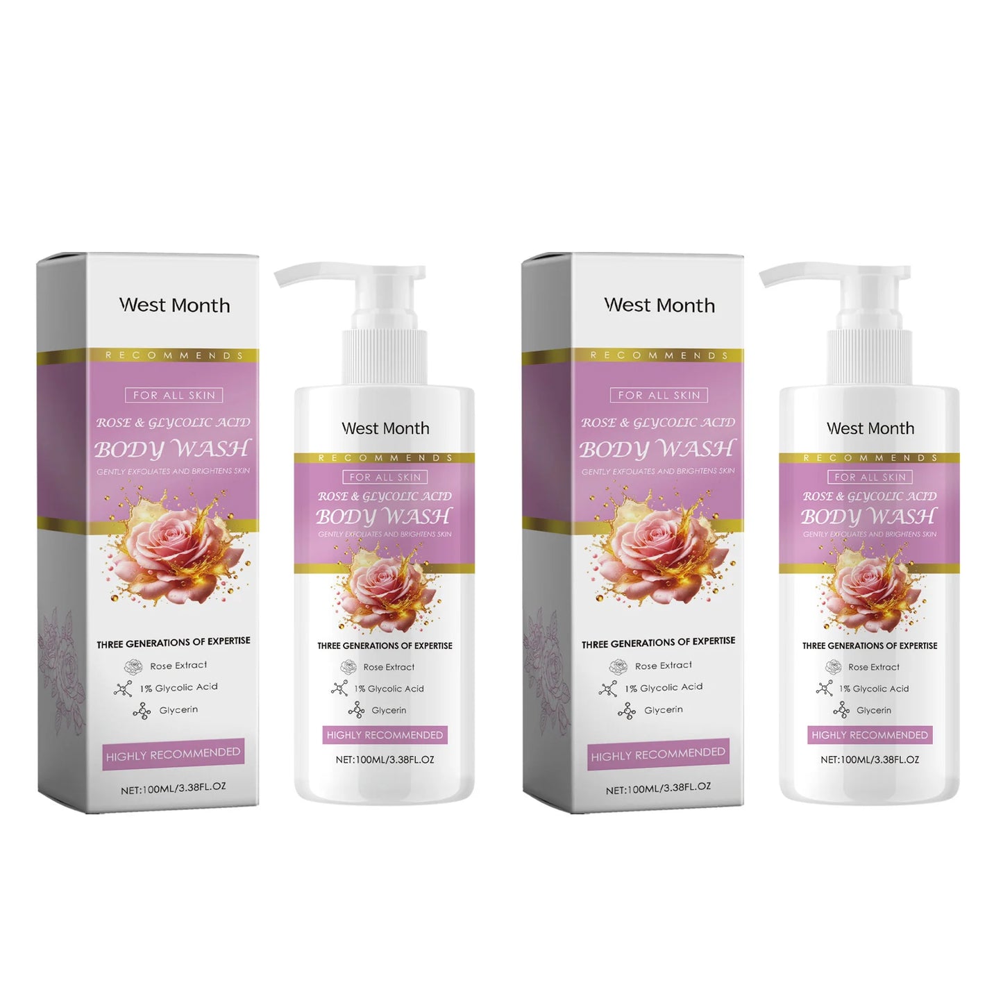 Exfoliating Shower Gel Deep Cleansing Remove Old Dead Skin Brighten Skin Tone Moisturizing Smoothing Refresh Whitening Body Wash