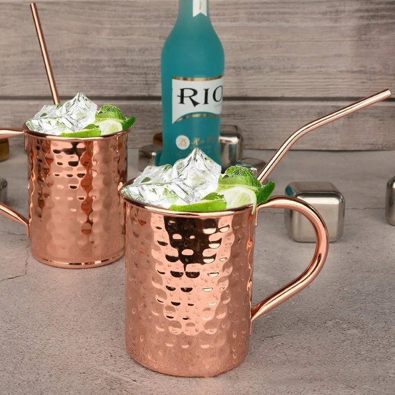 400ml 16.0oz Moscow Mule Mug Durable Copper Plated Beer Mugs Coffee Mug Milk Cup Cup Drinkware Cocktail kit