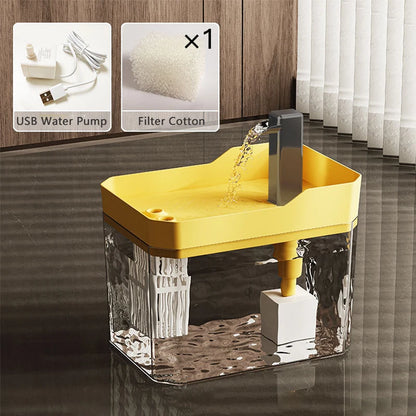 Automatic Cat Water Fountain 1500ml USB Mute Pet Drinking Dispenser Pet Drinker for Cats Kitten Water Dispenser Cat Accessories