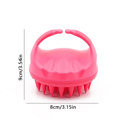 Scalp Massage Shampoo Brush for Hair Care Silicone Bath Brush Shampoo Shower Hair Comb Bath Ball Sponge Body Wash Bathroom Tool