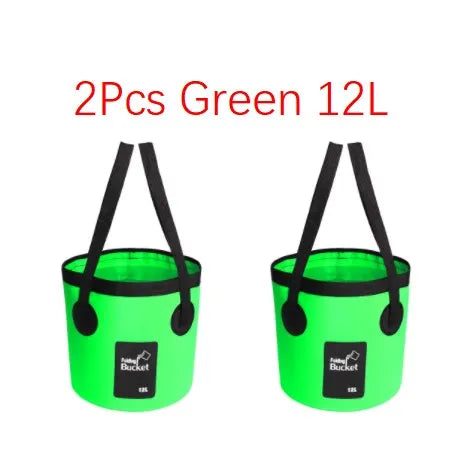 12L 20L Bowl Sink Washing Bag Car Wash Bucket Portable Outdoor Travel Foldable Water Multifunction Folding