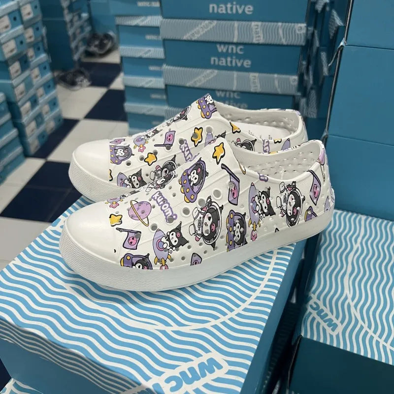 Kid Boy Girl Garden Cave Shoe Child Sandal Women Garden Sandals Graffiti Diy Casual Outdoor EVA Beach Summer Sandal Holey Shoes