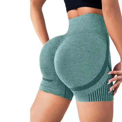 Women Yoga Shorts High Waist Workout Shorts Fitness Yoga Lift Butt Fitness Ladies Yoga Gym Running Short Pants Sportswear